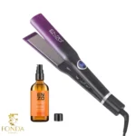 Enzo EN-3211 PrecisionWare Lisseur à cheveux professionnel en céramique et titane , infusé de vitamine C, 500°C