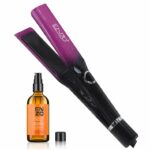 Enzo EN-3211 PrecisionWare Lisseur à cheveux professionnel en céramique et titane , infusé de vitamine C, 500°C