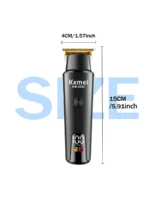 Kemei KM-2282 tondeuse professionnel sans fil USB pour homme LCD noir