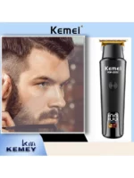 Kemei KM-2282 tondeuse professionnel sans fil USB pour homme LCD noir