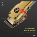 Kemei KM-2030 – tondeuse à cheveux électrique professionnelle, doré , sans fil, Rechargeable, avec écran LCD