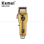 Kemei KM-2030 – tondeuse à cheveux électrique professionnelle, doré , sans fil, Rechargeable, avec écran LCD