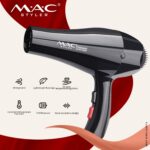 mac styler MC-2031 Sèche Cheveux séchoir professional 2000 W AC Moteur Salon / Noir