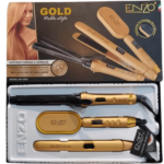 Pack Enzo Gold EN-3959 doré lisseur + boucleur + brosse