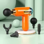 Pistolet De Massage Portable LC-002 avec 4 têtes 9 vitesses écran LCD