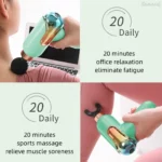 Pistolet De Massage Portable LC-002 avec 4 têtes 9 vitesses écran LCD