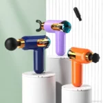 Pistolet De Massage Portable LC-002 avec 4 têtes 9 vitesses écran LCD