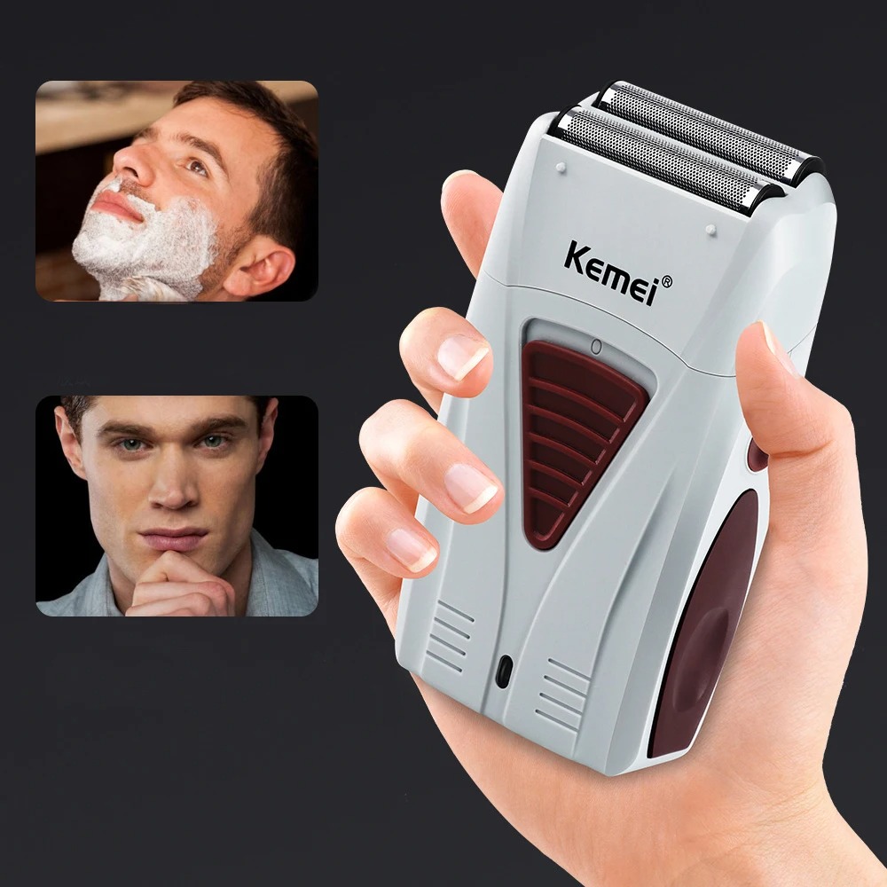 KEMEI-3381 Rasoir Rechargeable Sans Fil Double Lame Rasoir Rechargeable Sans Fil Double Lame - KM-3381