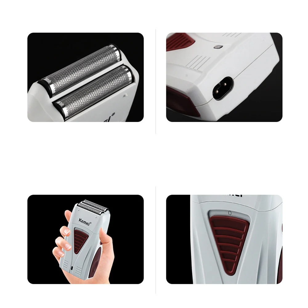KEMEI-3381 Rasoir Rechargeable Sans Fil Double Lame Rasoir Rechargeable Sans Fil Double Lame - KM-3381