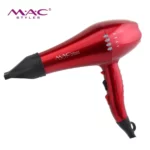 Sèche-cheveux professionnel à LED pour Salon de coiffure, Mac Styler MC-6629 rouge 2200W