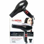 Sèche-cheveux professionnel multi-usages Nova Nv-6130 (1800 watts, noir)