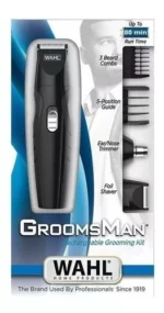Tondeuse Wahl Groomsman rechargeable multifonctions barbe, 3 têtes interchangeables