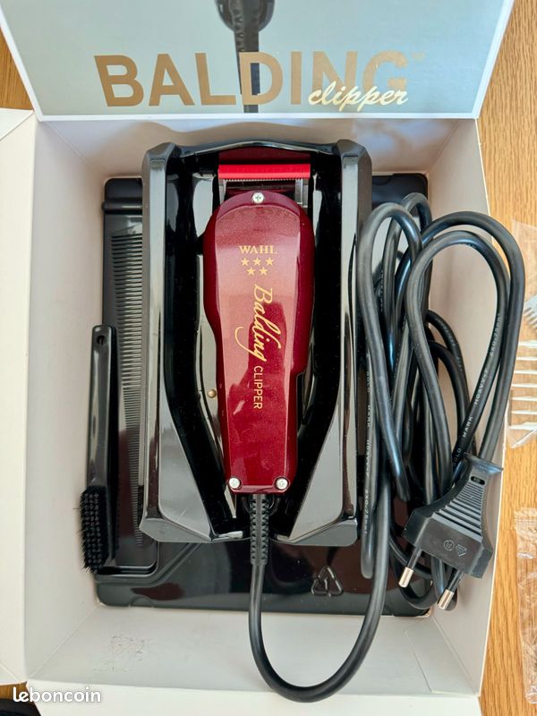 Wahl Tondeuse Balding Wahl 08110 ORIGINAL , tondeuses pour barbiers professionnelles, kit de coupe de cheveux