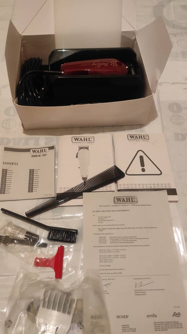 Wahl Tondeuse Balding Wahl 08110 ORIGINAL , tondeuses pour barbiers professionnelles, kit de coupe de cheveux