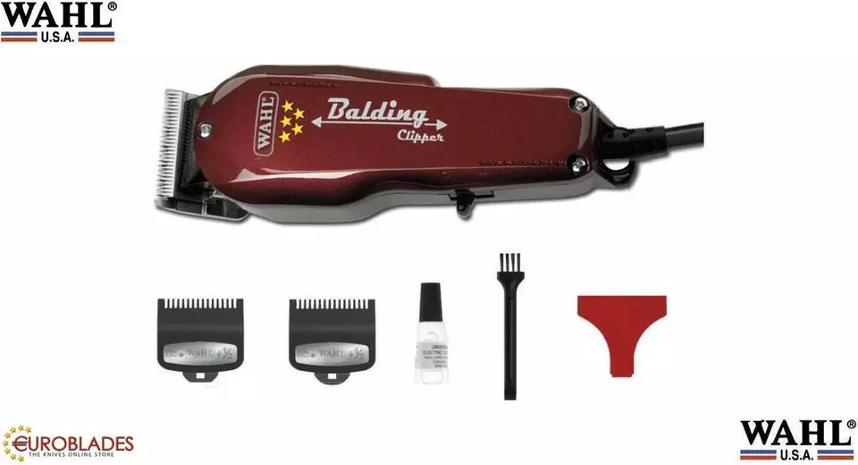 Wahl Tondeuse Balding Wahl 08110 ORIGINAL , tondeuses pour barbiers professionnelles, kit de coupe de cheveux