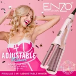 ENZO EN-1962 Triple Barrel Waver – enzo barbees Boucleur 3 Barillets pour des Ondulations Professionnelles