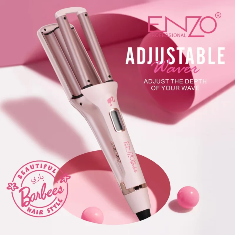 ENZO EN-1962 Triple Barrel Waver – enzo barbees Boucleur 3 Barillets pour des Ondulations Professionnelles