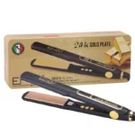 ENZO EN-5182 Lisseur professionnel , chauffage rapide, 450°F, anti-frisottis - noir gold doré