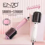 ENZO EN-6214 Brosse Volumisante – Sèche-cheveux et lisseur 2 en 1 pour un coiffage professionnel