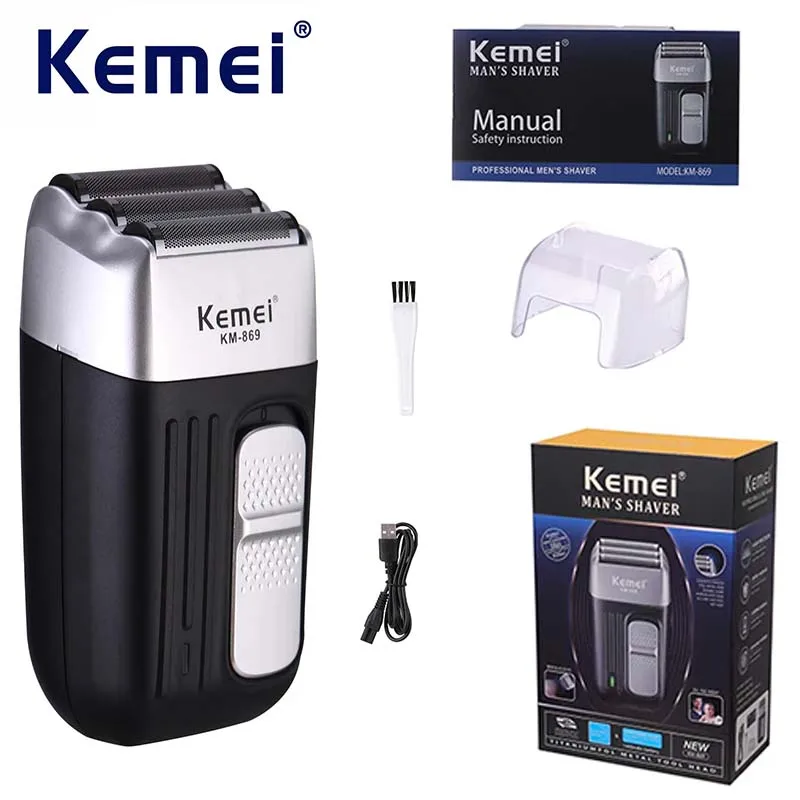 Kemei KM-869 Rasoir Triple Tête Rasoir electrique Rechargeable original kemei - - Boutique Algérie