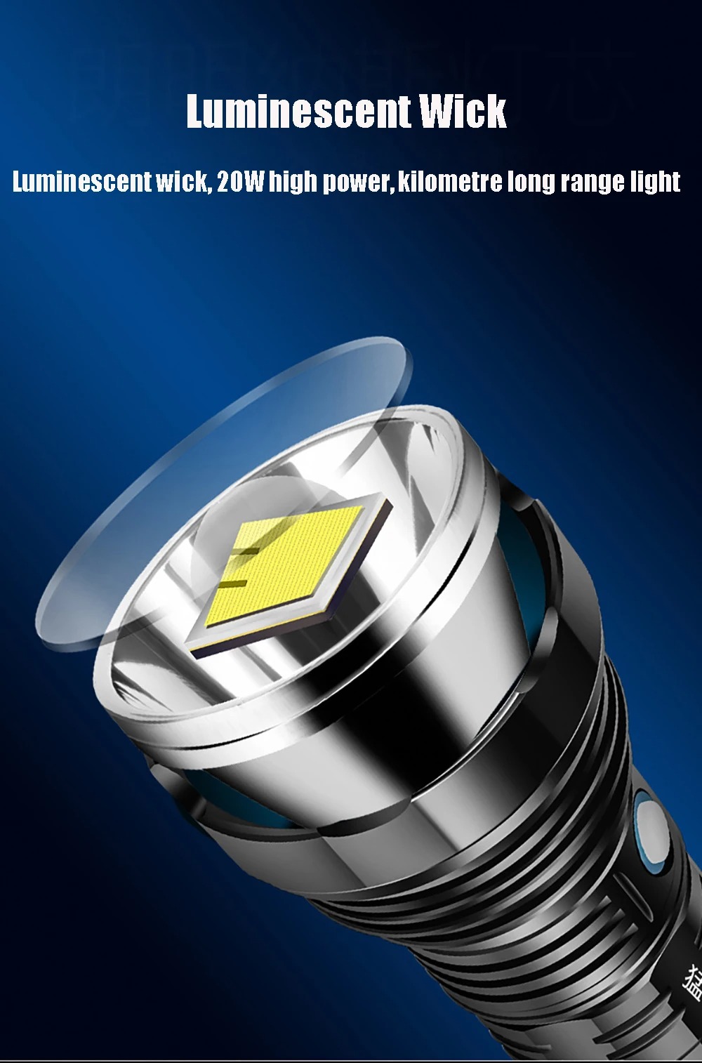 Lampe de poche LED longue portée aste, torche haute luminosité, lanterne de camping, lampe à main extérieure, haute puissance, injuste, SG, SST40