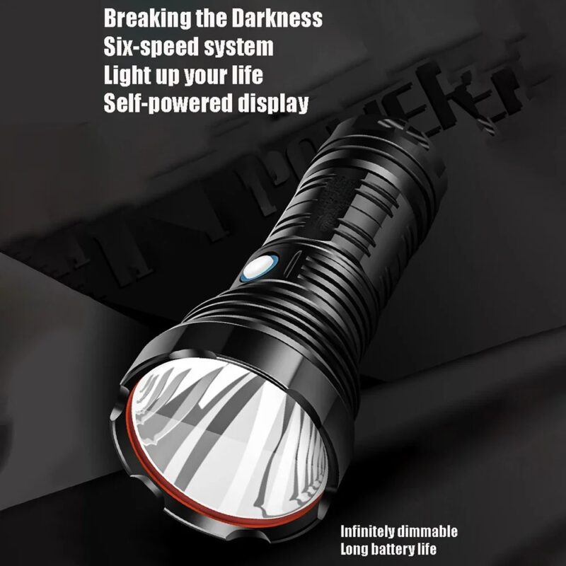 Lampe de poche LED longue portée aste, torche haute luminosité, lanterne de camping, lampe à main extérieure, haute puissance, injuste, SG, SST40