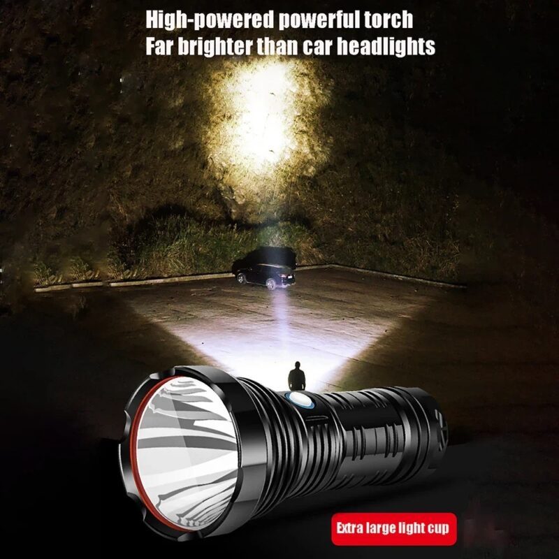 Lampe de poche LED longue portée aste, torche haute luminosité, lanterne de camping, lampe à main extérieure, haute puissance, injuste, SG, SST40