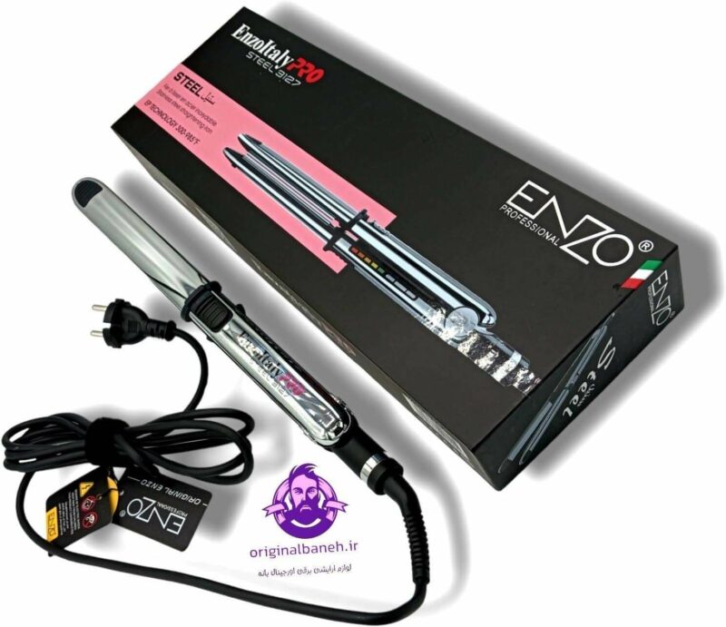 Lisseur professionnel ENZO PRO Steel EN-3127 - 985°F Technologie EP et Ionic chromé En acier inoxydable