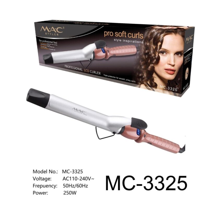 MAC Styler MC-3325 – Fer à friser fer a boucler professionnel avec écran LCD