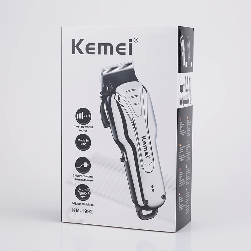 Tondeuse A Cheveux - Kemei KM-1992 - Argent