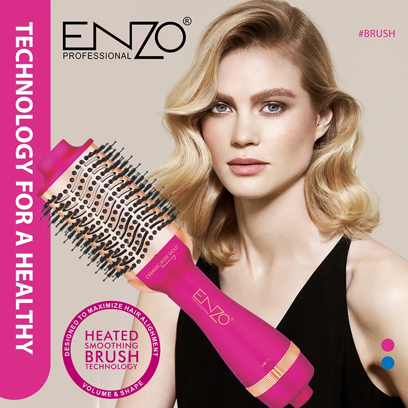 Brosse Enzo EN-6213 – Sèche-Cheveux, Lisseur et Styler 3-en-1