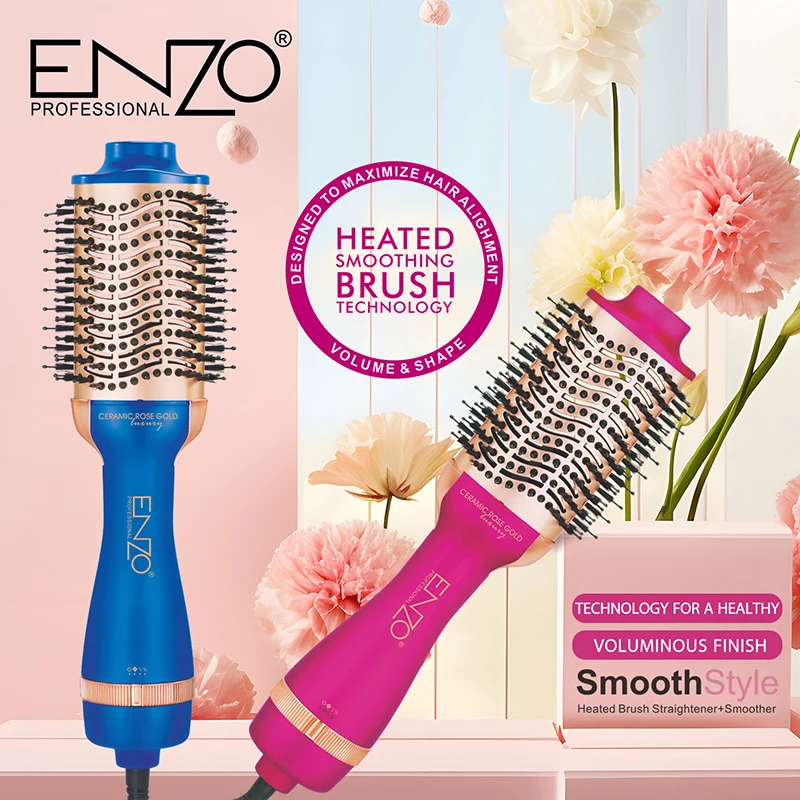 Brosse Enzo EN-6213 – Sèche-Cheveux, Lisseur et Styler 3-en-1