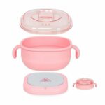 Chauffe-Paraffine Portable Pliable en Silicone, Appareil d'Avertissement, Épilation Corporelle, SPA, Pot pour Voyage, 400ml