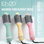 Enzo EN-6210 – Brosse Chauffante 3-en-1 : Sèche-Cheveux, Lisseur et Volumisateur 1500 W