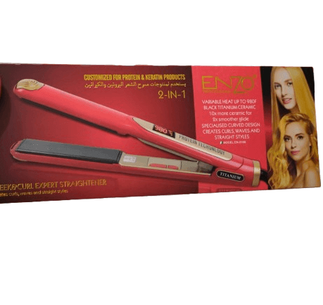 Fer à Lisser ENZO EN-5188 - Cordon 360° - Plaques Céramique avec Revêtement en Titane