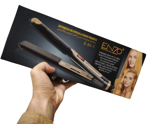Fer à Lisser ENZO EN-5188 - Cordon 360° - Plaques Céramique avec Revêtement en Titane