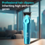 Kemei KM-264 Tondeuse Haute À Cheveux avec afficheur lcd - bleu