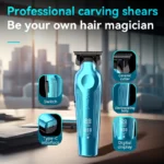 Kemei KM-264 Tondeuse Haute À Cheveux avec afficheur lcd - bleu