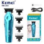 Kemei KM-264 Tondeuse Haute À Cheveux avec afficheur lcd - bleu
