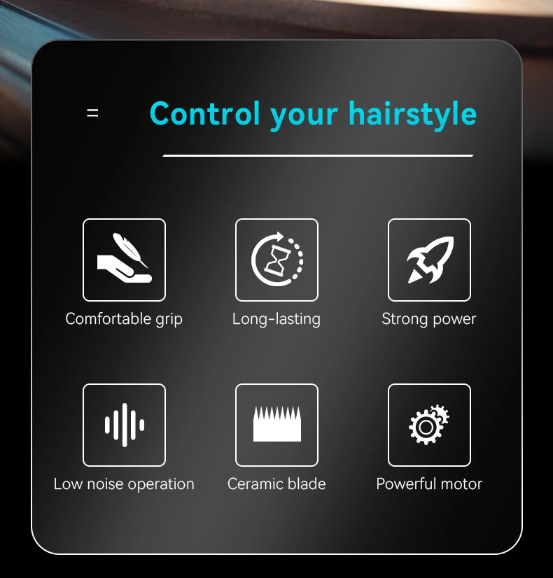 Kemei KM-264 Tondeuse Haute À Cheveux avec afficheur lcd - bleu - - Boutique Algérie