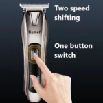 Kemei KM-639 – tondeuse professionnelle Rechargeable pour hommes, rasoir électrique pour barbe et coupe de cheveux