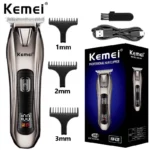 Kemei KM-639 – tondeuse professionnelle Rechargeable pour hommes, rasoir électrique pour barbe et coupe de cheveux