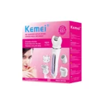 Kemei Km-7936 – épilateur portable 5 en 1, lavage complet du corps, Massage, tête remplaçable