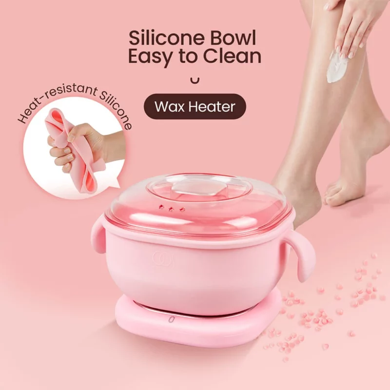 Chauffe-Paraffine Portable Pliable en Silicone, Appareil d'Avertissement, Épilation Corporelle, SPA, Pot pour Voyage, 400ml