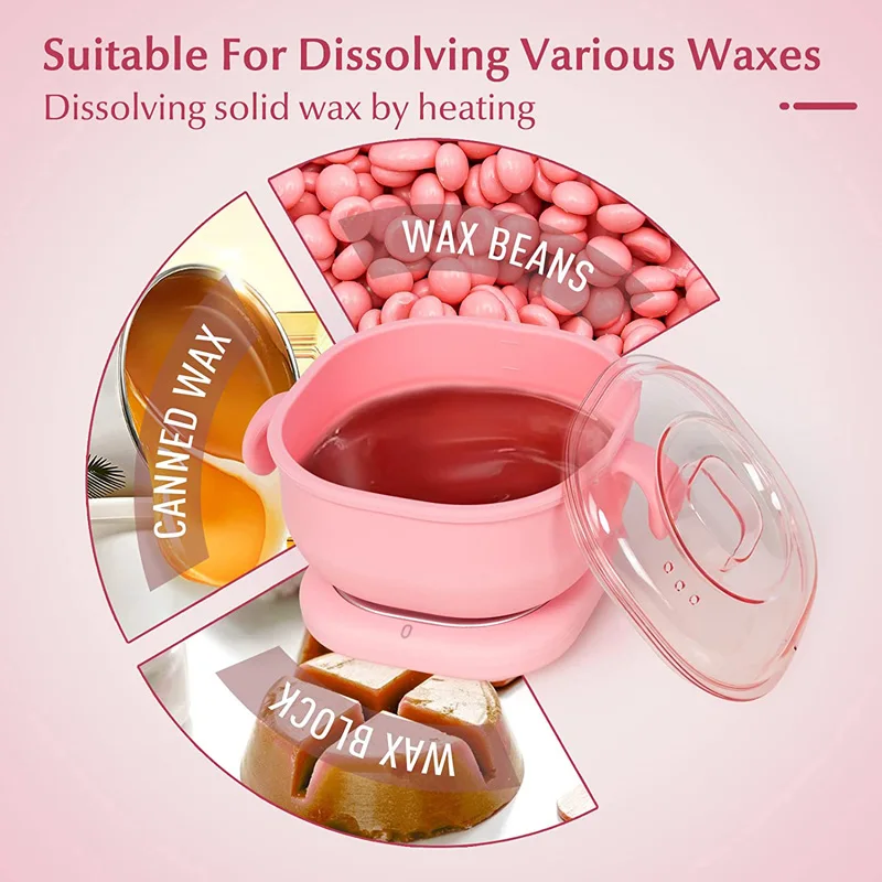 Chauffe-Paraffine Portable Pliable en Silicone, Appareil d'Avertissement, Épilation Corporelle, SPA, Pot pour Voyage, 400ml Chauffe-Paraffine Portable Pliable en Silicone, Appareil d'Avertissement, Épilation Corporelle, SPA, Pot pour Voyage, 400ml - - Boutique Algérie
