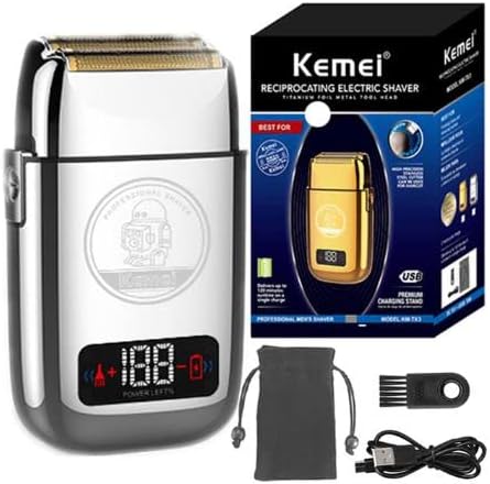 Rasoir Électrique Rechargeable Kemei KM TX3 – Performances de Précision et Confort Optimal
