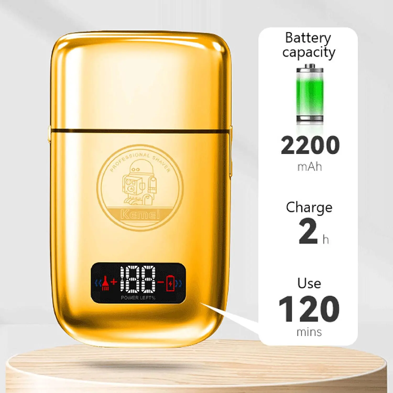 Rasoir Électrique Rechargeable Kemei KM TX3 – Performances de Précision et Confort Optimal Rasoir Électrique