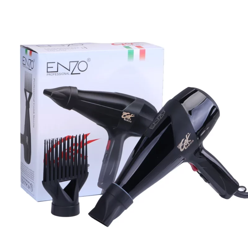 Sèche-cheveux ENZO COD.3233N – Puissance et confort pour un séchage professionnel
