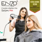 Sèche-cheveux ENZO EN-8225 – Haute puissance et design en métal pour un coiffage professionnel