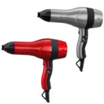 Enzo EN-6030 Sèche-Cheveux Professionnel – 3000W, Puissant et Léger - rouge - gris